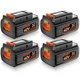 1-4PACK 40V 3.0Ah for Black Decker 40 Volt Max Lithium Battery LBXR36 LBX2040