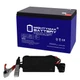 Mighty Max 12V 10AH GEL F2 Battery Replaces Yamaha Inverter EF2800i + 12V Chargr