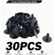 30x Fender Liner Retainer Clip Fastener Rivet Screw For Jeep Chrysler Dodge Ram