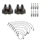 Denso 2 Ignition Coil Wires 8 NGK Nickel Spark Plugs Kit For F-150 F-250 4.6 V8