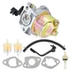 Carburetor Carb Filter Set for 196cc Chicago Electric Generator 3500 Replacement