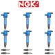 NGK G-Power Premium Platinum Spark Plug & Energy Ignition Coil For Hyundai Azera