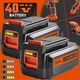 2X 1X for Black and Decker 40V 40 Volt Max Lithium ion Battery LBX2040 LBXR36 US