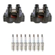 Denso 2 Ignition Coil 8 NGK Platinum Spark Plugs Kit For Ranger 2.3 L4