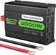 ecoBright 2000W 12V to 110V Power Inverter, 3 AC, USB PD 30W, RV/Home Backup