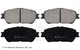 Blue Print ADT342164 Brake Pad Set, disc brake for Toyota