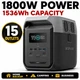 EcoFlow DELTA 3 1500 1536Wh 1800W Portable Power Station 15 Outlets Solar