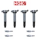 NGK Spark Plug + Ignition Coil For 09-19 Toyota Highlander RAV4 4Runner 4.0L I6