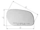 For Mirror Glass 1998-2011 CROWN VICTORIA GRAND MARQUIS MARAUDER Passenger Side