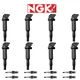 NGK Spark Plug + Ignition Coil For 2002-2005 BMW 545i 645Ci 745i 745Li 4.4L V8