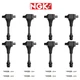 NGK Laser Iridium IX Spark Plug + High Engine Ignition Coil For Nissan NV3500