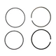 Honda Original Equipment Piston Ring Set (STD) (RIKEN) - 13010-Z4M-801