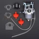 Huayi Replacement Carburetor For Tomahawk TG2000i 2000 Watt Inverter Generator