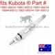 fits 1 x Kubota Glow Plug 15694-65512 GL-3500 GL-4500(S) GL5500(S) GL-6500S&nbsp;AD70