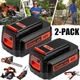 1-2PACK 40V 2.0Ah for Black Decker 40 Volt Max Lithium Battery LBXR36 LBX2040