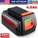 40V MAX Lithium Battery LBXR36 LBX2040 LBX36 LBXR2036 4000mAh for Black & Decker