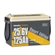Power Queen New 24V 125Ah lithium LiFePO4 Battery 3200wh& Bluetooth Self-Heating