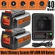 40V 4.0Ah for Black Decker 40 Volt Max Lithium Battery / Charger LBXR36 LBX2040