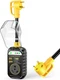 GEARGO RV Surge Protectors 30Amp 8000J Circuit Analyzer Camper LED Adapter Plug