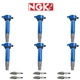 NGK G-Power Laser Double Platinum Spark Plug + Direct Ignition Coil For Dodge