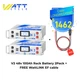 2Pcs WattCycle 48V 100Ah LiFePO4 Server Rack Lithium Battery +Wattlink EF Cable