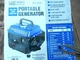 Generator-CHICAGO Electric Portable Generator 2HP 800/900W 5 Hour Run Time- NEW
