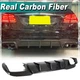 For Mercedes Benz W212 E350 E63 AMG 2013-16 Real Carbon Rear Bumper Diffuser Lip