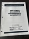 DCA-25SSI2 Generator MQ Multiquip Parts List operation book Manual catalog shop