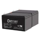 Mighty Max ML15-12NB 12V Replaces Goal Zero Yeti 150 Solar Generator - 2 Pack