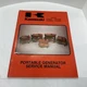 KAWASAKI PORTABLE GENERATOR KG550A KG750A KG1100A Wiring Diagram Service Manual
