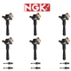 NGK G-Power Double Laser Power Spark Plug + Engine Ignition Coil For BMW 3.0L L6