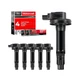 MAS 6Pcs Ignition Coil Pack & 6Pcs Motorcraft Platinum Spark Plug SP520 Compa...