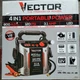 Vector Portable Car Jump Starter 120 PSI Compressor USB Power 800 Peak Amp