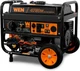 WEN DF475T 4750W Dual Fuel Portable Generator w/Wheel Kit & Electric Start
