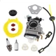 Carburetor Kit For 2 Cycle 43cc Powermate PCV43 Tiller ARDISAM Earthquake E43