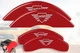 2003-2008 Honda Pilot Front + Rear Red "MGP" Brake Disc Caliper Covers 4pc Set