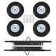 4x Wheel Kit for Honda Generator EU3000is Direct Replacement 06423-ZS9-020AH