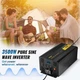 New Pure Sine Wave Inverter 3500 Watt Power Inverter, DC 12V to AC 120V Car Inv