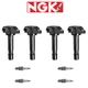 NGK G-Power Platinum Spark Plug + Engine Ignition Coil For Suzuki Vitara 2.7L V6