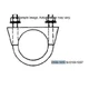 CUMMINS 155-1015 Genuine Factory RV Muffler Tail Pipe Clamp 1 3/8" ID