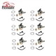 6PC Carburetor W/Fuel Line Fit For Honda 16100-ZF6-V01 GX340 GX390 11HP 13HP