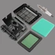 Air Filter Cover Case Kit for Honda GCV135 GCV160 GCV190 GSV190 Small Engines