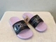 New Women's Champion Super Split Script Slides/Sandals ~Black/Violet, Size 10