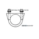 CUMMINS 155-1015 Genuine Factory RV Muffler Tail Pipe Clamp 1 3/8" ID