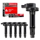 MAS 6Pcs Ignition Coil Pack & Motorcraft Platinum Spark Plug SP520... 