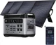 OUKITEL P2001 plus 2400W Solar Generator with 200W Solar Panel, 2048Wh Solar Pow