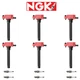 NGK G-Power Platinum Spark Plug + Performance Ignition Coil For Dodge 3.6L V6