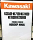 Used- Kawasaki 1989ish Generator "Workshop Manual", for KG550B up to KG2900B