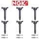 NGK V-Power Premium Copper Spark Plug + Ignition Coil For Toyota Solara 3.3L V6