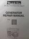 Makita Generator G2800R G4100R G4101R G6100R G6101R Shop Service Repair Manual